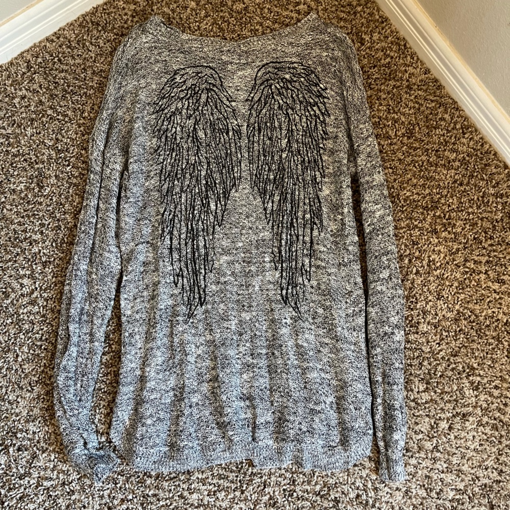 Angel wing sweater